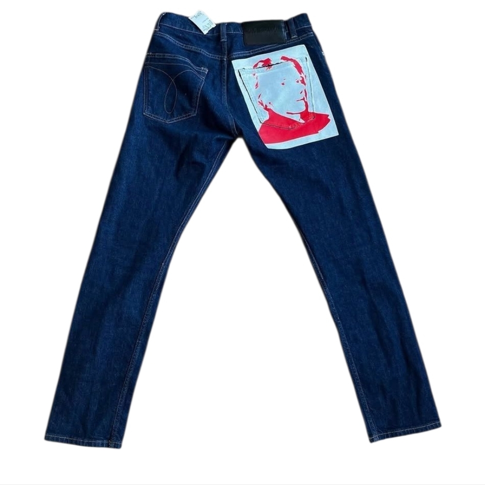 Calvin Klein | Raf Simons | Andy Warhol | Limited Edition | Graphic Slim Jeans - Picture 5 of 16